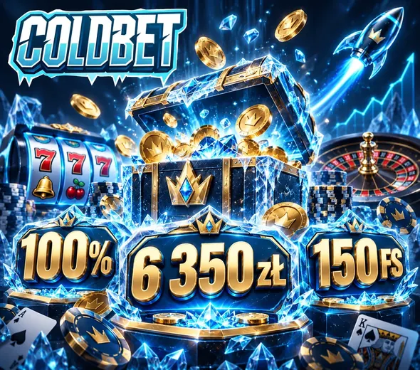 Coldbet bonus powitalny 100% do 6 350 zł i 150 free spinów — Polska