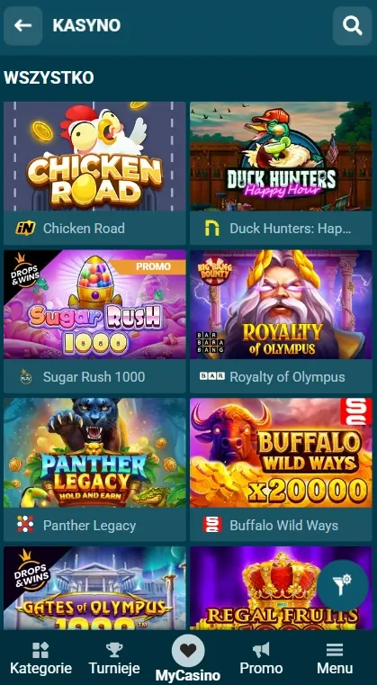 Coldbet katalog wszystkich gier w lobby — Polska